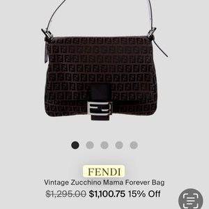 FENDI Zucchino Mama Forever Classic Bag